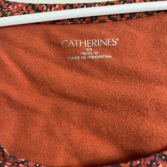 CATHERINES TOP SIZE 4X 30/32W Red - Picture 3 of 6